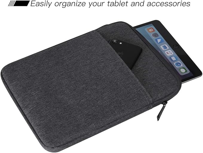 Tablet Sleeve for 11 Inch iPad Air M3 M2/ iPad A16, 10.9 inch iPad 10th/ Air 5, Galaxy Tab A8 10.5" Protective Bag, Space Grey