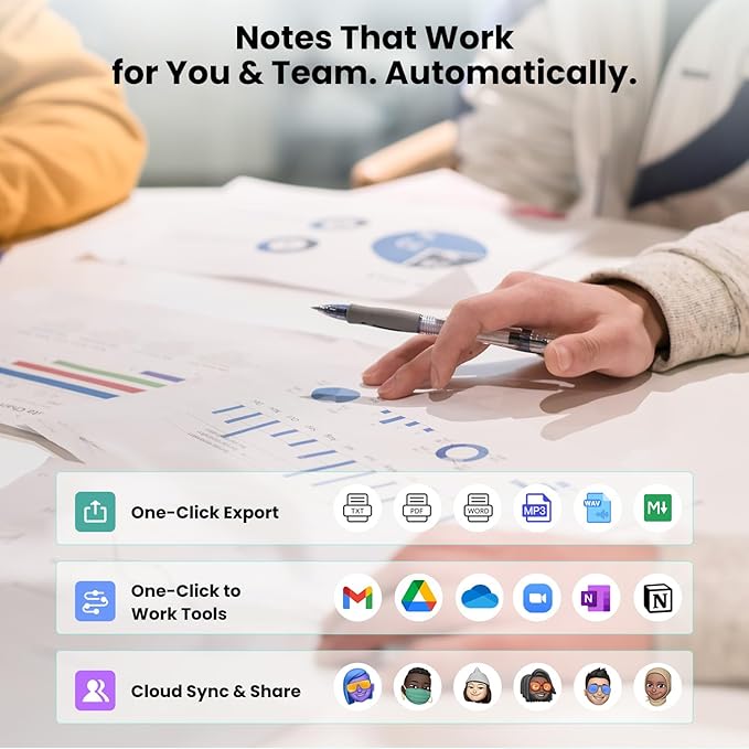 AI Voice Recorder, Note Taking Device, Transcribe & Summarize, Voice Recorder With Display, App Control, Supports 132+ Languages, 100H, 64GB, Magnetic Audio Recorder for Lectures Meetings Calls, Black