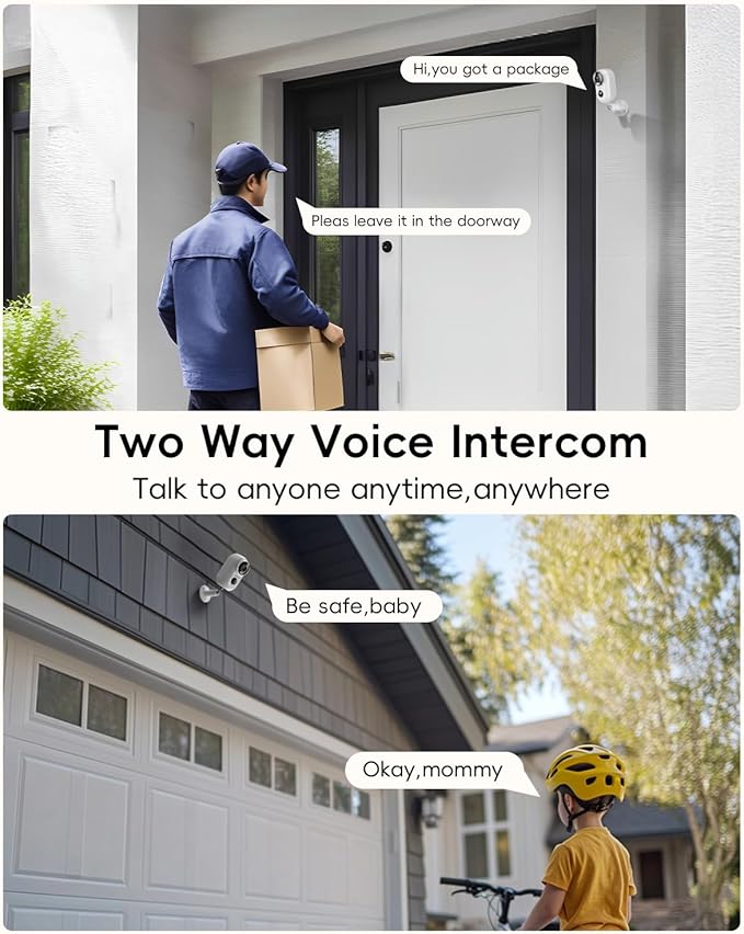 ZUMIMALL Security Cameras Wireless Outdoor with Magnetic Mount, 2K, 2.4G WiFi,3W Solar Panel with 10ft Type C Cable