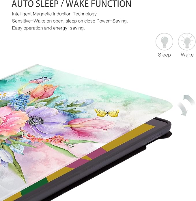 iPad 10.2 Case for iPad 9th Generation, iPad 8th Generation Case, iPad 7th Generation case, iPad Cases 9th Generation Multi-Angle View Adjustable Stand Auto Wake/Sleep, Bouquet Flowers