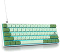 60 Percent Gaming Keyboard Green Matcha Keyboard 61 Keys Wired Mechanical Keyboard Red Switch RGB MDA Keycaps for Windows PC Laptop Gamers(61 Matcha)