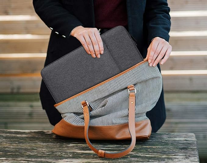 Drawing Tablet Sleeve Bag for XP-Pen Deco 01 V3, UGEE M708, Wacom Intuos Pro Medium PTH660/ Wacom One Case, Space Grey