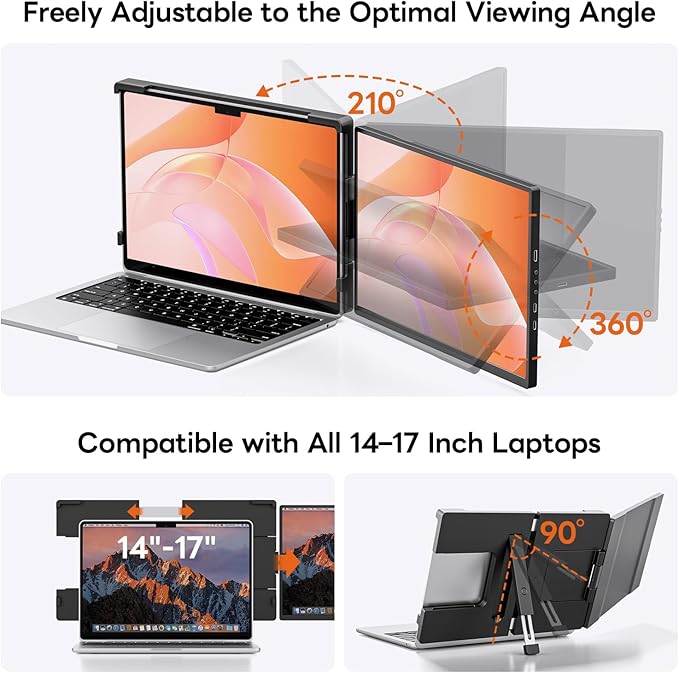 Portable Monitor for Laptop (14.1 Dual)