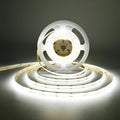 COB LED Strip Lights DC 12V LED Strip Flexible Super Bright LED Strips,16.4ft 6500K White,CRI 90+,2400LEDs High Density Uniform Light for Bedroom Home Room Decor (No Adapter or Controller)