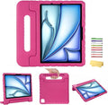 Kids Case for iPad Air 11-inch M3/M2 & iPad Pro 11 inch Case M5/M4 (2025/2024) with Pencil Holder/Kickstand Lightweight Convertible Handle Stand EVA Shockproof Rugged Protective Cover, Black
