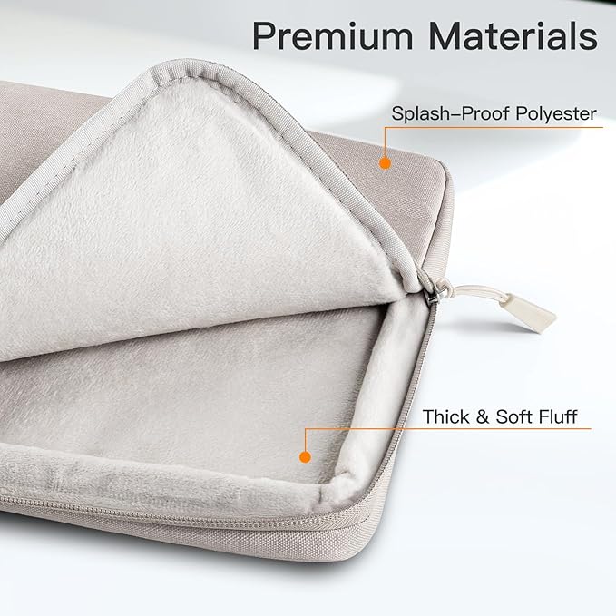 JETech Laptop Sleeve for MacBook Neo (A18 Pro), 14-InchMacBook Air/Pro, MacBook Pro M1-M5 2021-2026, Waterproof Bag Case with Pocket, Compatible with 14 Inch Notebook (Starlight)