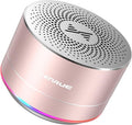 LENRUE A2 Portable Wireless Bluetooth Speaker with Lights and Lanyard,5W Mini Small Metal Speakers Bluetooth 5.0/Aux-in for iPhone Android Home Outdoor, Gifts for Women/Girls