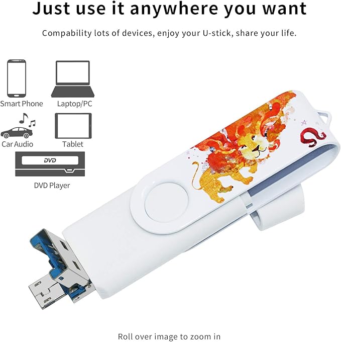 3.1 256GB 3 in1 High Speed Photo Backup Flash Drive for iPhone 15/16/17 wtih Type C/USB-C Port,Photo-Stick-for Android Phones with OTG Function
