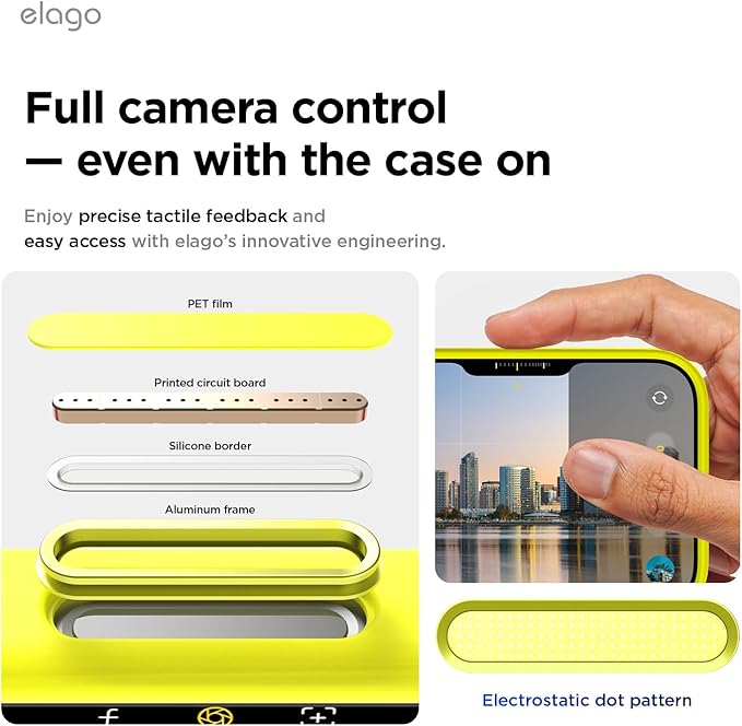 elago for iPhone 17 Case, Premium Magnetic Silicone Case, Compatible with MagSafe, Liquid Silicone Material, Protective Cover, Shockproof, Slim Phone, 6.3 inch (Neon Yellow)