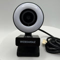 Webcam with Light Full HD 4K 1080P Web Camera Auto Focus Microphone Plug and Play USB Computer Web cam for PC Laptop Desktop, Mac Zoom Skype Teams