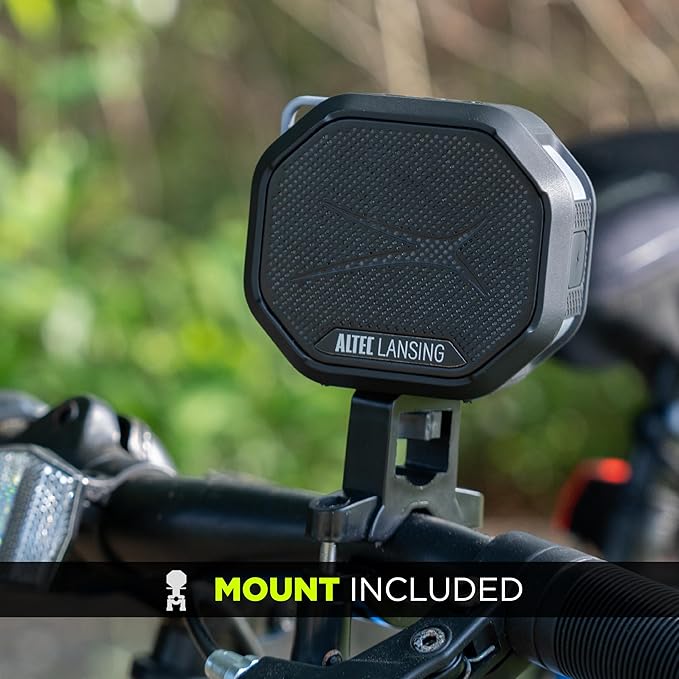 Altec Lansing HYDRATREK Magnetic Bluetooth Speaker, Waterproof IP67, Portable Speaker, True Wireless Pairing, USB-C Quick Charge, 3.7V 400mAh Battery, Voice Assistant, Perfect for Any Adventure