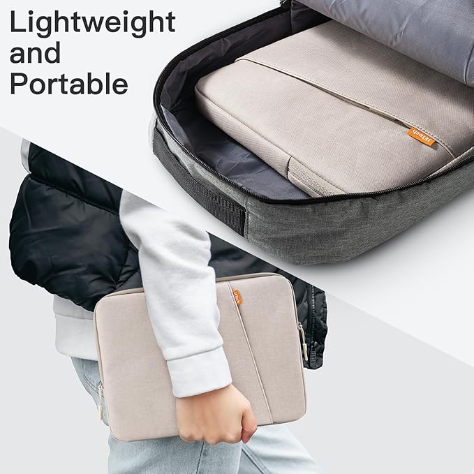 JETech Laptop Sleeve for 13-14Inch MacBook Neo (A18 Pro), MacBook Air/Pro (M1-M5) 2020-2026, 13-13.6 Inch Notebook, Waterproof Shock Resistant Bag Case with Accessory Pocket (Starlight)
