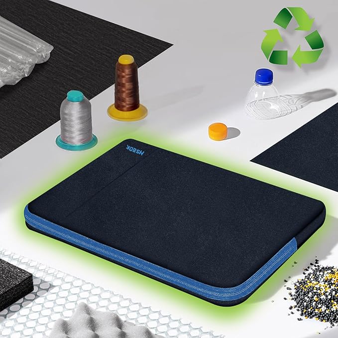 Hseok Laptop Sleeve 15.6 16 inch Case Compatible with MacBook Neo 16, MacBook Pro 16" M5/M4/M3/M2/M1, MacBook Air Pro 15", XPS 16, Most 15" 15.6" 16" Notebooks,Black&Blue