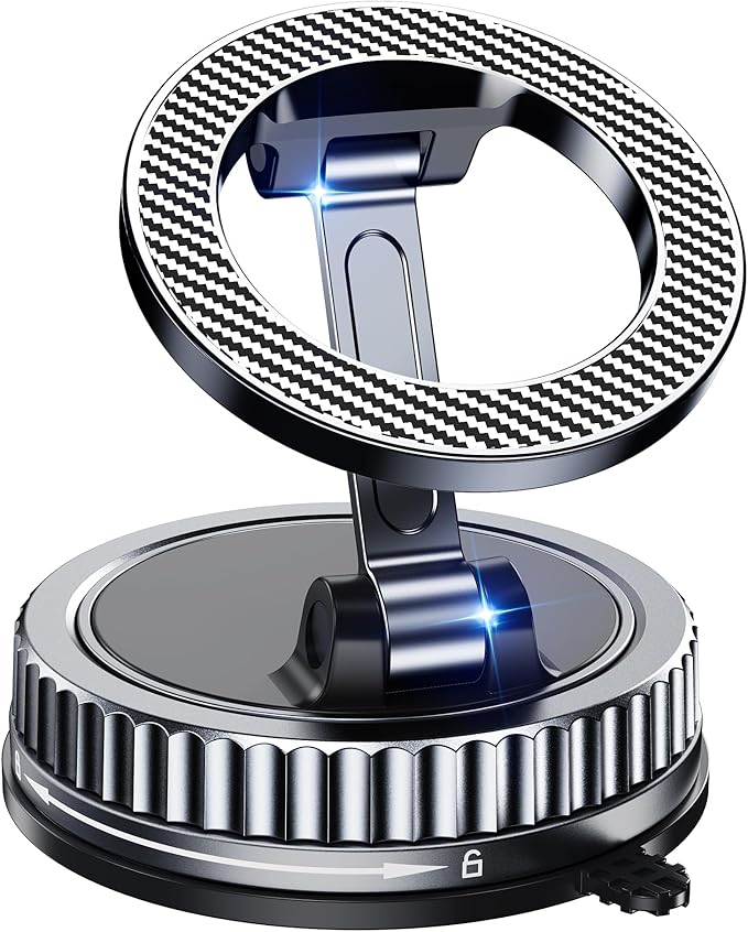 Car Phone Holder for Magsafe [2026 89+LBS Suction & 3700gf Magnetic] 360° Adjustable cell Phone Mount, Phone Holders for Your Car Dashboard & Windshield with Dash Accents for iPhone 17-12 Series