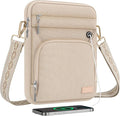 MoKo 9-11 Inch 360° Protective Tablet Sleeve Bag with Earphone Hole & Multi-Pockets, Fits New 11-inch iPad Air M4 2026 & iPadPro 11 M5,iPad A16,iPad10/5/4. 10.9,iPad9/8. 10.2,Tab S8/S9 11, Sand