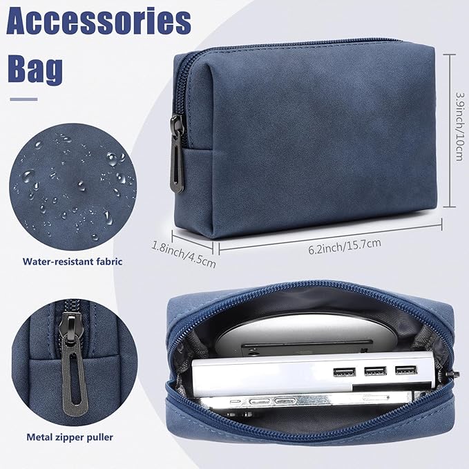 HYZUO 15 Inch Laptop Case Bag Sleeve with Stand for MacBook Air 15 M5 M4 A3241 M3 A3114 M2 A2941 2026-2023, 15" Surface Laptop 7/6/5/4/3, MacBook Pro 15 A1990 A1707 2019-2016, Navy Blue