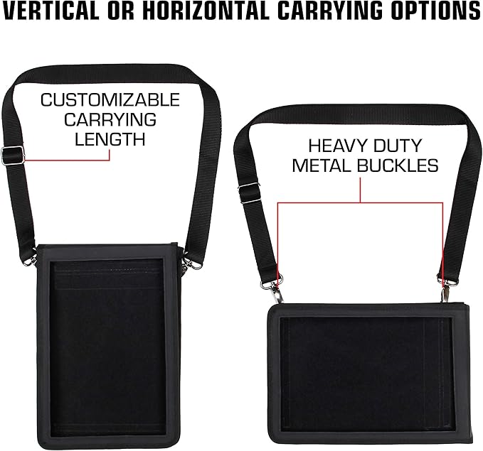 USA GEAR 10" Tablet Case Sleeve, Designed in the U.S., with Open Front & Shoulder Strap – Compatible with iPad 10.2 9th Gen, Samsung Galaxy Tab A 10.1, Tab S6 Lite, and More 10" Tablets