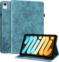Case for iPad mini 7 (A17 Pro) Generation Case 2024, iPad mini 6 Case 2021, 8.3 inch Auto Wake/Sleep Slim PU Leather Folio Cover with Mu lti-Angle Stand and Pen Holder, Light Green