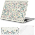 iCasso for M5 MacBook Air 13 inch Case 2026 2025-2022 M4 M3 M2 Model A3449 A3240 A3113 A2681, Sturdy Protective Pattern Hard Shell Case for Mac Air 13.6", Keyboard Cover + Screen Protector, Pink Boho