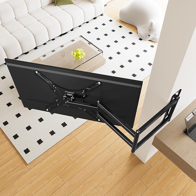 ELIVED Long Arm TV Wall Mount for Most 26-60 Inch TVs, 29.5 Inch Long Extension TV Mount Swivel and Tilt, Max VESA 400x400mm, Full Motion Wall Mount tv Bracket Holds up to 77 lbs.