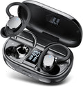 Ear Buds Wireless Bluetooth Earbuds Sport 2026 New Bluetooth 5.3 Headphones with LED Display 128H Playtime Powerful Bass Over Ear Earphones with Earhooks IP7 Waterproof for Gym/Running/Workout