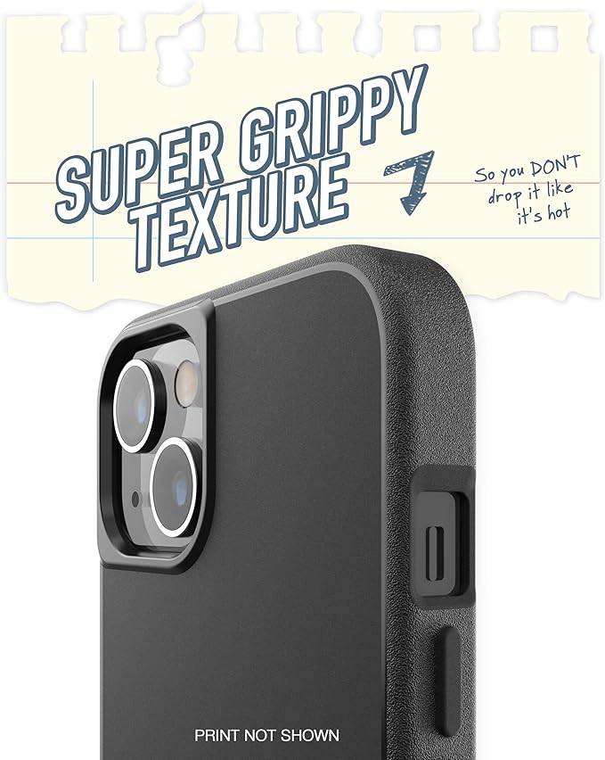 Smartish iPhone 13 Slim Case - Gripmunk Compatible with MagSafe [Lightweight + Protective] Thin Grip Cover with Microfiber Lining - Secret Menu