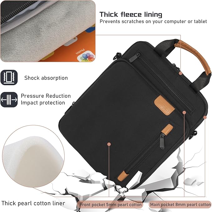 13.3-14 Inch Laptop Sleeve Bag, Padded Carrying Case for New MacBook Neo 13" (A18 Pro), MacBook Pro 14" M5/M4/M3/M2 14" /13", MacBook Air 13.6"/14" M5/M4/M3/M2 2026-2022, Surface Pro AI PC/9/8 13"