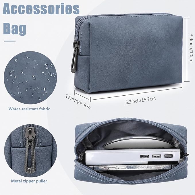 HYZUO 13 Inch Laptop Case Sleeve with Stand for 2026-2018 MacBook Air 13 M5 M4 M3 M2 M1, 2026 13" MacBook Neo, 2026-2016 MacBook Pro 13 M2 M1, iPad Pro/Air 13, Surface Pro 12-3, XPS 13, Haze Blue