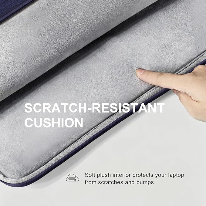 Lacdo Laptop Sleeve Case for 15 inch New MacBook Air M5/A3448 (2026), M4 A3241 2025, M3 A3114, M2 A2941 2024-2023, 15 inch MacBook Pro A1990 A1707 Computer Case Bag with Accessory Pocket, Blue