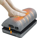 Snailax Heated Foot Rest Under Desk at Work, Ergonomic Desk Foot Stool with Heat and Vibration Massage, Adjustable Height, 2 Heat Levels Foot Warmer for Office Chair, Home Gaming