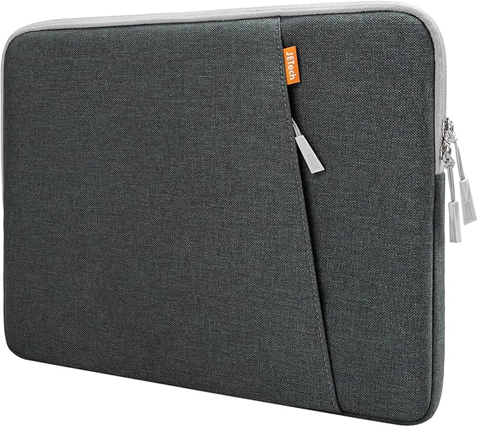 JETech Laptop Sleeve for 13-14Inch MacBook Neo (A18 Pro), MacBook Air/Pro (M1-M5) 2020-2026, 13-13.6 Inch Notebook, Waterproof Shock Resistant Bag Case with Accessory Pocket (Dark Grey)