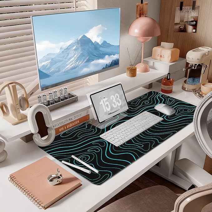 Extended Mouse Pad for Gaming & Office - 31.5"x11.8" Large Desk Mat with Smooth Surface and Stylish Design for PC, Home Office Decor, and Work