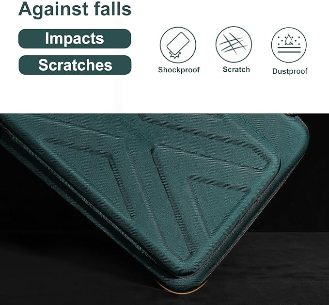 MOSISO Laptop Bag for Men,13-14 inch Computer Bag Compatible with MacBook Neo 13 /Air 13.6 / Pro/Air 13, HP, Dell, Lenovo, Asus, Hard Shell Laptop Case with Front Pocket&Shoulder Strap, Teal Green