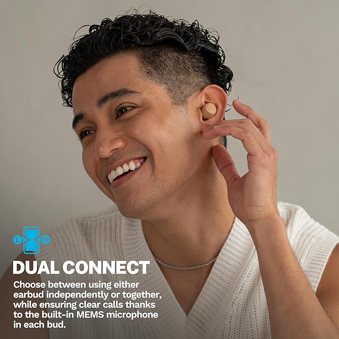 JLab Go Air Pop+ Tones True Wireless Earbuds, in Ear Bluetooth Headphones with Microphone, 35H Playtime, USB-C Charging Case, Dual Connect, EQ3 Sound, IPX4, 728 N