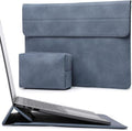 HYZUO 13 Inch Laptop Case Sleeve with Stand for 2026-2018 MacBook Air 13 M5 M4 M3 M2 M1, 2026 13" MacBook Neo, 2026-2016 MacBook Pro 13 M2 M1, iPad Pro/Air 13, Surface Pro 12-3, XPS 13, Haze Blue