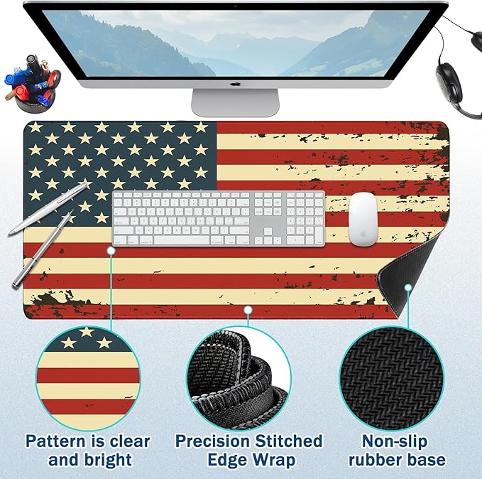 Extended Mouse Pad for Gaming & Office - 31.5"x11.8" Large Desk Mat with Smooth Surface and Stylish Design for PC, Home Office Decor, and Work