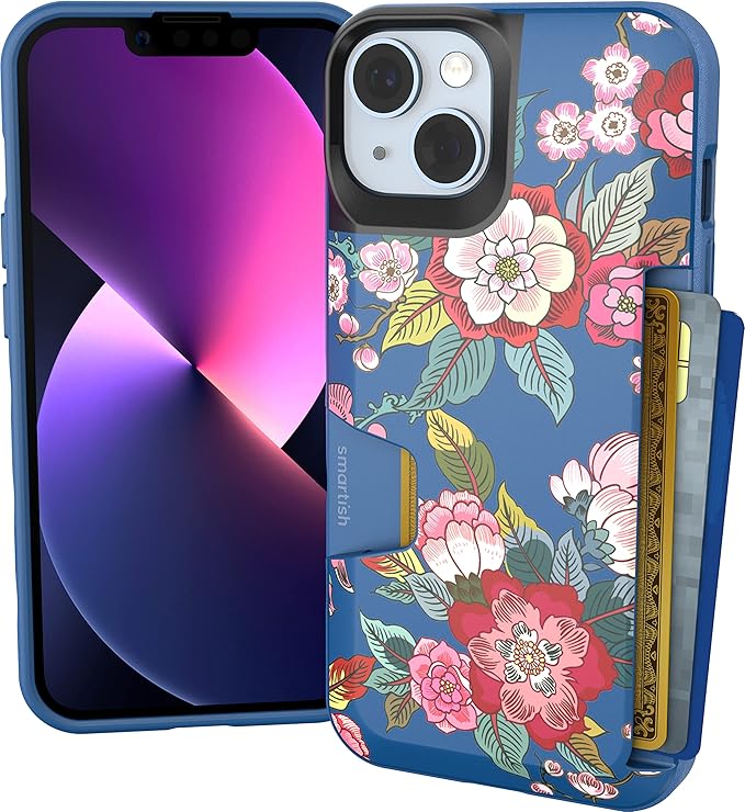 Smartish® iPhone 14 Wallet Case - Wallet Slayer Vol. 1 [Slim + Protective] Credit Card Holder - Drop Tested Hidden Credit Card Slot Cover for Apple iPhone 14 - Flavor of the Month