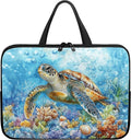 10 Inch Turtle Pattern Laptop Sleeve, Laptop Cover Computer Tablet Carrying Case with Handle, Lightweight Waterproof Tote Bags Notebook Sleeves for Men Women