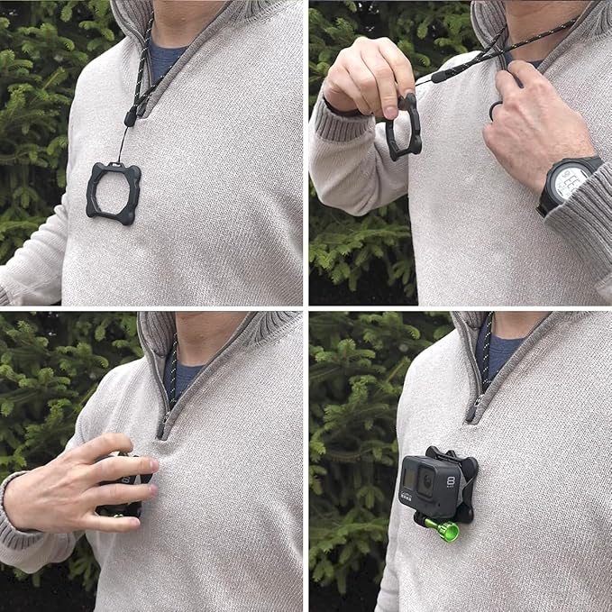 SNAP Mounts Magnetic Action Camera Chest Mount for GoPro & DJI Osmo Action