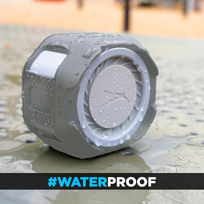 Altec Lansing HYDRATREK Magnetic Bluetooth Speaker, Waterproof IP67, Portable Speaker, True Wireless Pairing, USB-C Quick Charge, 3.7V 400mAh Battery, Voice Assistant, Perfect for Any Adventure