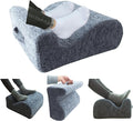 Ergonomic FootstoolTwo-Way Tilt Design with Heel & Arch SupportWide Non-Slip Foam Footrest with 3-Point Support, Removable Washable Cover for Office/Home, for Prolonged Sitting & Under-Desk Use