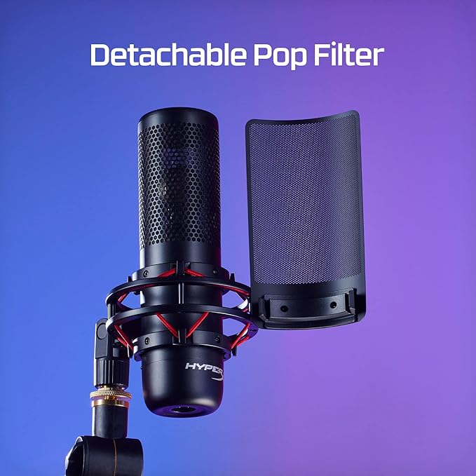 HyperX ProCast Microphone – Large Diaphragm Condenser Mic, XLR Connection
