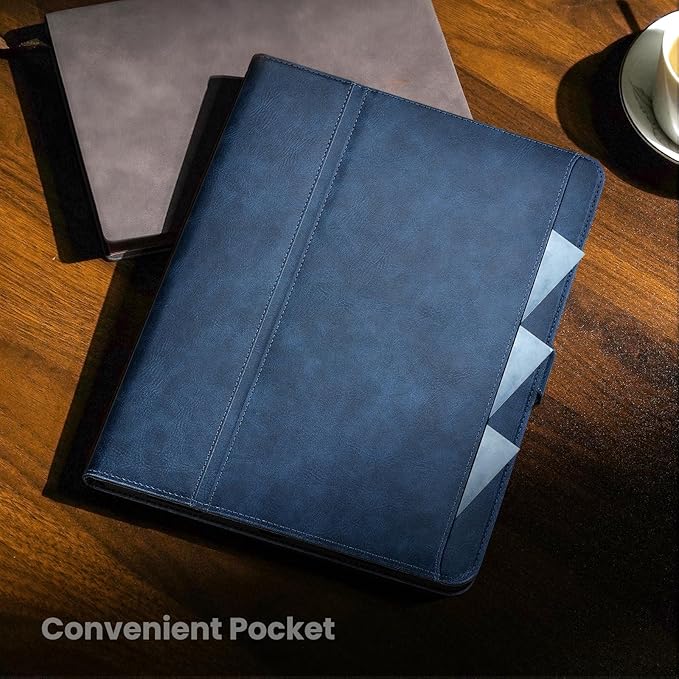Case for iPad Air 11 Inch M4/M3/M2 (2026/2025/2024),iPad Air 5th/4th Generation 10.9'' Folio Cover with Pencil Holder Pocket,Magnetic Closure,Multi Angles Stand,Auto Sleep/Wake,Dark Blue