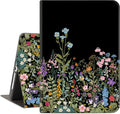 for iPad Air 2/1 Case 2014/2013, for iPad 5Th/6Th Generation Case 2017/2018 9.7-inch, Auto Wake/Sleep, Adjustable Stand, Flowers