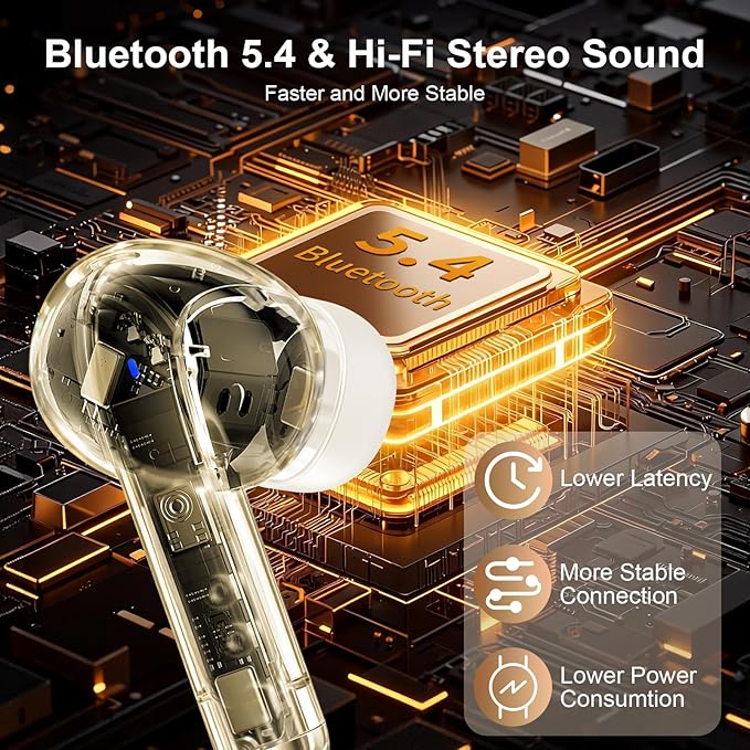 Wireless Earbuds for iPhone 17e/17 Pro Max/17Pro/17/Air/16e/16 Pro Max/16 Plus/15Pro/15 Plus, Sports Bluetooth Headphones IPX7 Waterproof in Ear Earphones 48H LED Display Ear Buds for Workout/Running