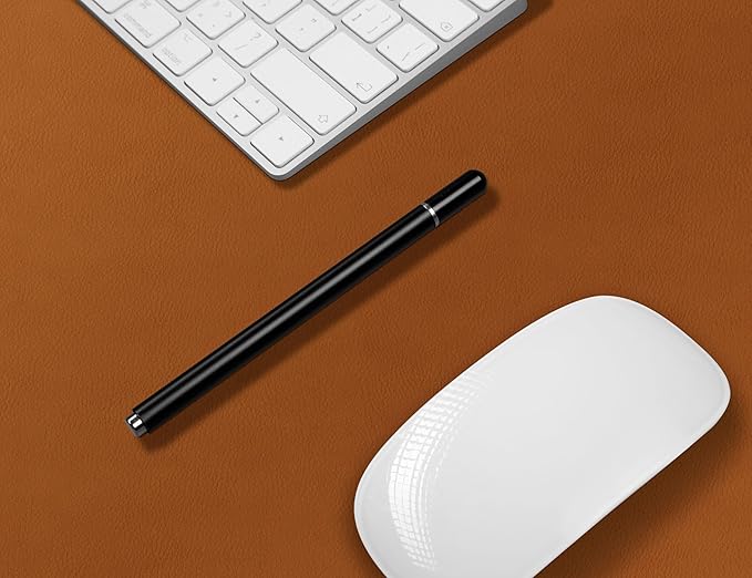 Roslim Leather Desk Pad Protector, Mouse Pad, Non-Slip Computer Mat for Desk, PU Leather Office Desk Mat for Home & Office, Waterproof Laptop Desk Blotter for Keyboard and Mouse, Brown (17''X48'')