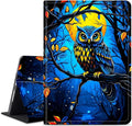 for Amazon Kindle Fire HD 10 & 10 Plus (13th/11th Generation, 2023/2021 Release) 10.1" Tablet Case, Slim Kickstand Stand Leather Smart Cover with Auto Wake/Sleep, Dark Wolf Eagle