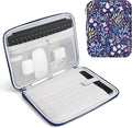TiMOVO 9-11" Tablet Sleeve Bag for iPad 11-inch A16 2025, iPad 10.9"/10.2"| Air 11 Inch/5th/4th Gen. 10.9", Galaxy Tab A9+/A11Plus 11", Protective Bag with Pockets, Colorful Flower