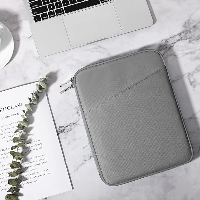 TiMOVO 9-11" Tablet Sleeve Bag for iPad 11-inch A16 2025, iPad 10.9"/10.2"| Air 11 Inch/5th/4th Gen. 10.9", Galaxy Tab A9+/A11Plus 11", Protective Bag with Pocket, Dark Gray