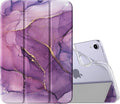 MoKo Case Fit New iPad mini 7 (A17 Pro) 2024, iPad mini 6th Generation Case 2021 (8.3-inch), iPad mini 6 Case, Soft TPU Translucent Frosted Back Cover Case for iPad mini 7th, Marble Gold Purple